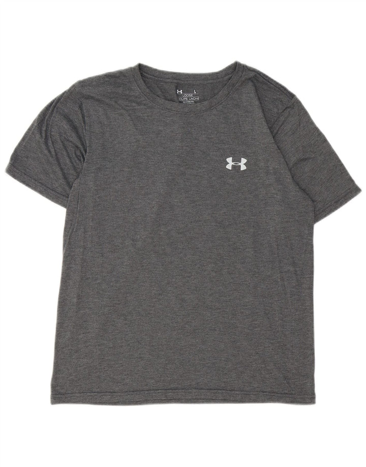 Under Armour Dame T-Shirt Top UK 14 Large Grå