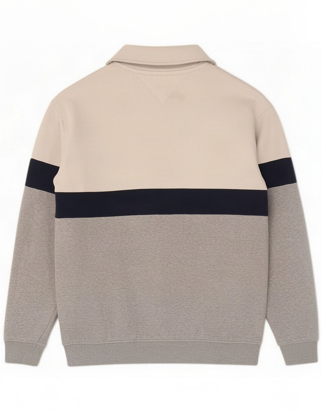 Tommy Hilfiger Sweatshirt med lynlås til mænd Medium Grå Farveblok