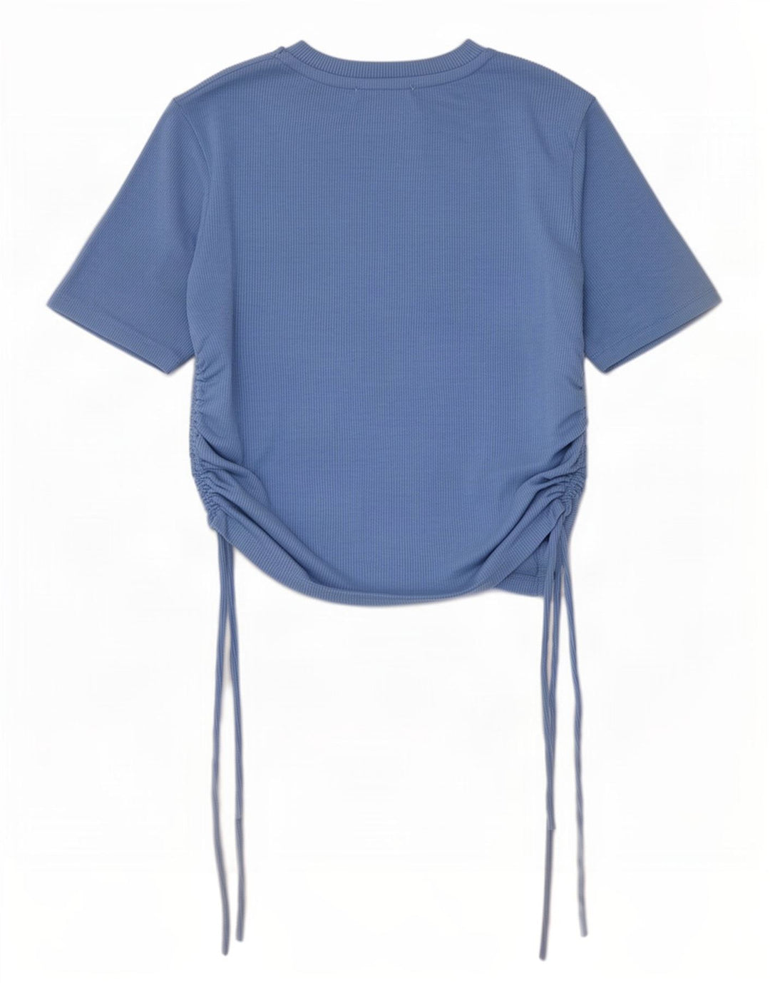 Zara Womens Crop Bluse Top UK 12 Medium Blue Polyester