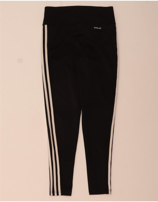 ADIDAS Aeroready Leggings til kvinder UK 12/14 Medium Black Polyester