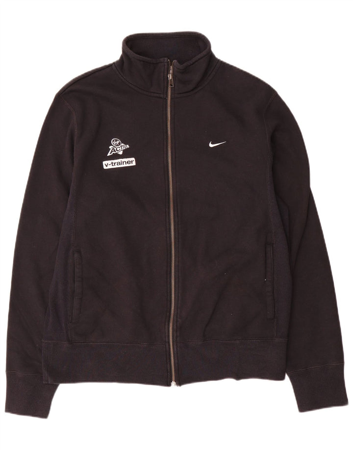Nike Herre grafisk træningsdragt Topjakke UK 38/40 Medium Sort Bomuld