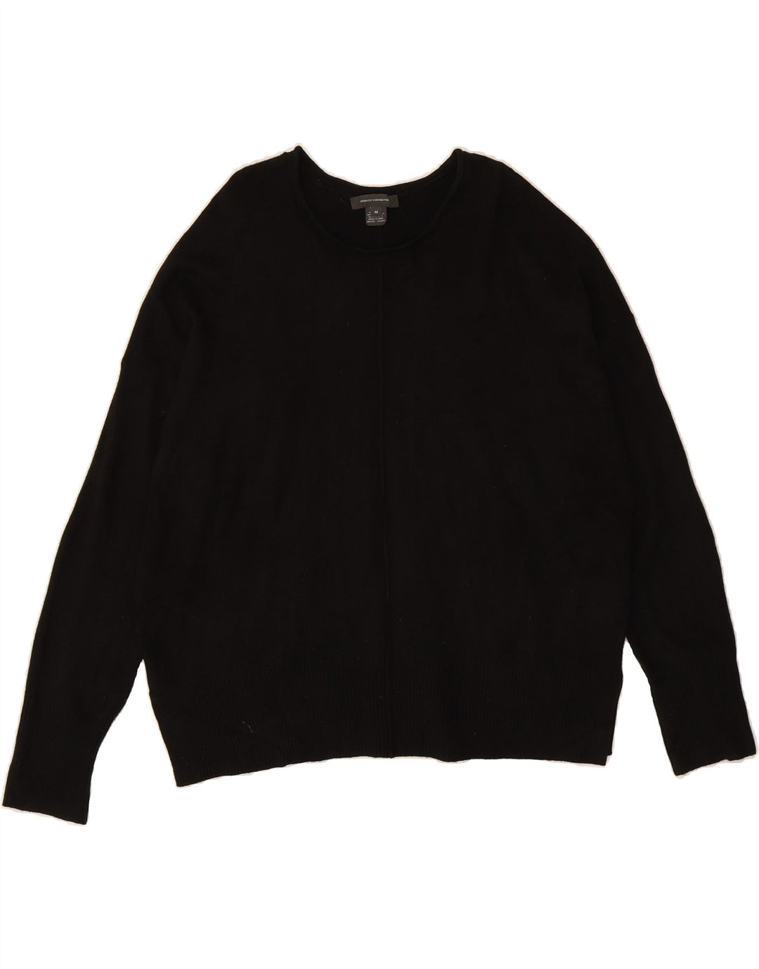 FRENCH CONNECTION Womens Boat Neck Jumper Sweater UK 14 Medium Black Vintage French Connection and Second-Hand French Connection from Messina Hembry 