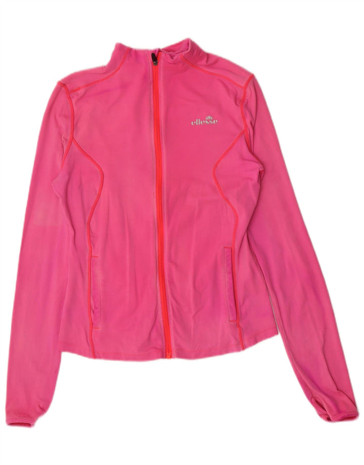 Ellesse Dame træningsdragt Topjakke UK 12 Medium Pink Nylon