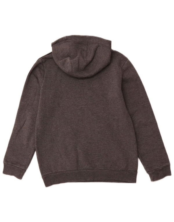 ADIDAS Grafisk hættetrøje til drenge 9-10 år Grå bomuld