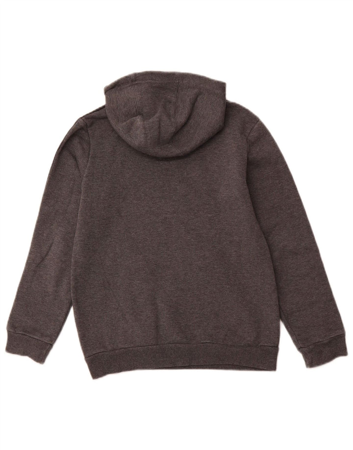 ADIDAS Grafisk hættetrøje til drenge 9-10 år Grå bomuld