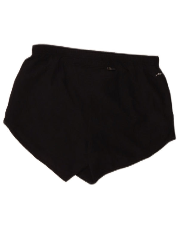 Nike Dame Dri Fit sportsshorts UK 4 XS sort dyreprint polyester
