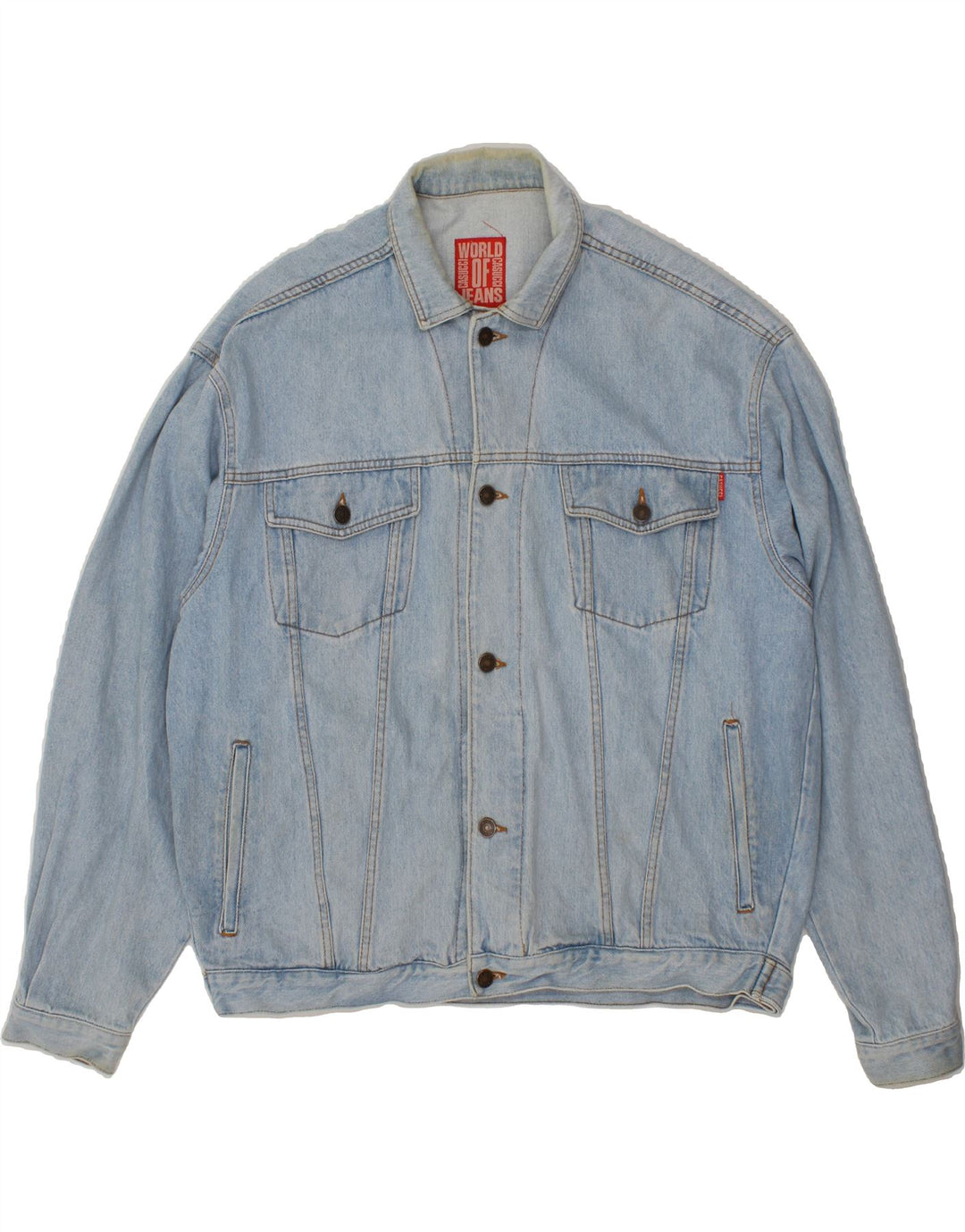 CASUCCI Herre denimjakke UK 44 2XL Blå Bomuld