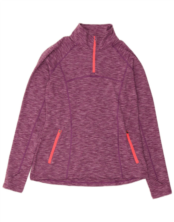 Mountain Warehouse Dame Pullover Træningsdragt Top UK 12 Medium Lilla
