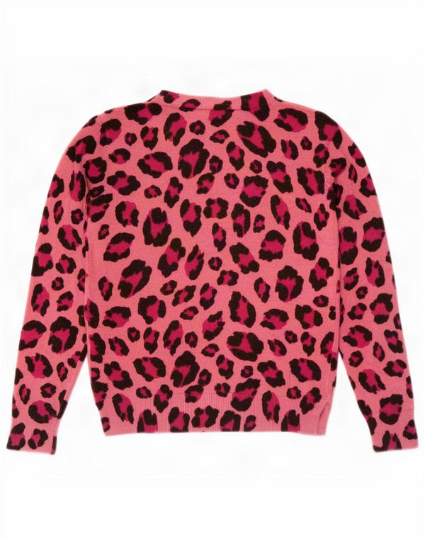 Marks & Spencer Womens Crew Neck Jumper Sweater UK 10 Small Pink