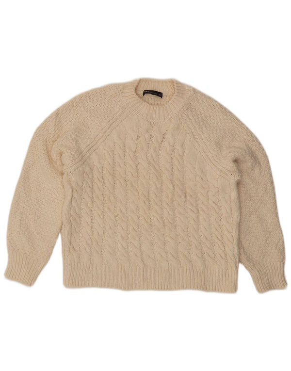 Marks & Spencer Dame sweater med rund hals DK 10 Small Off White