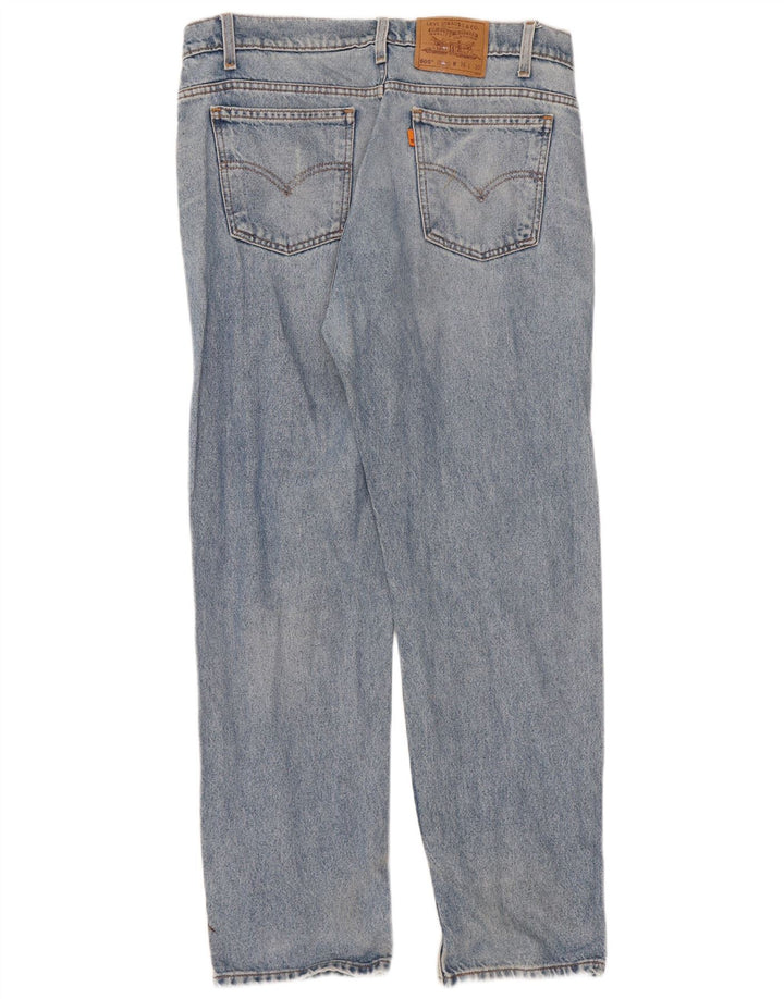 Levi's Herre 505 Straight Jeans W36 L30 Blå Bomuld