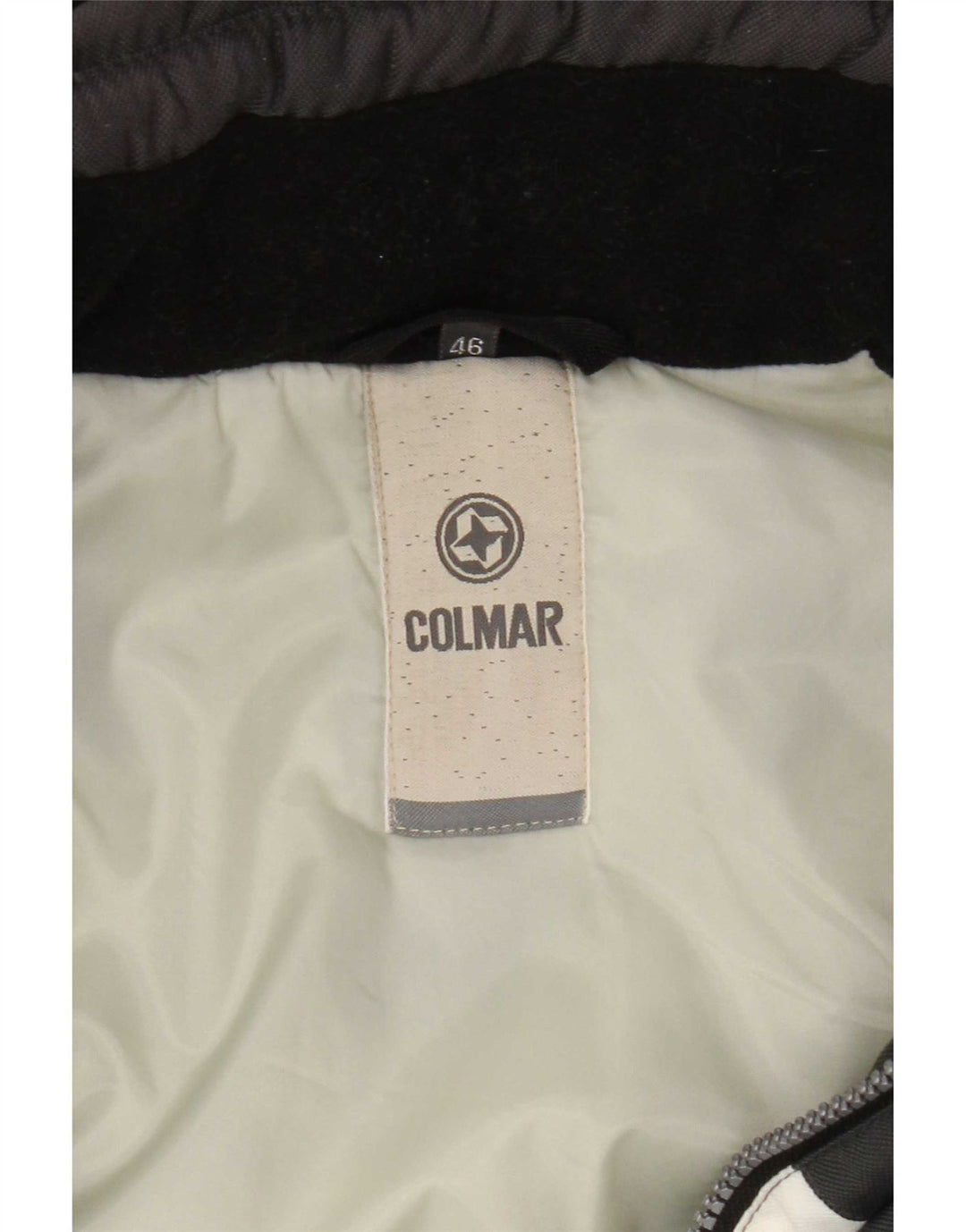 Colmar Herre Hætte Loose Fit Skijakke IT 46 Lille Grå Colourblock