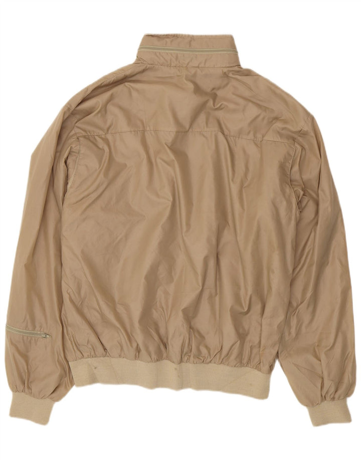 Izod Herre Bomber Jacket UK 40 Large Beige Nylon