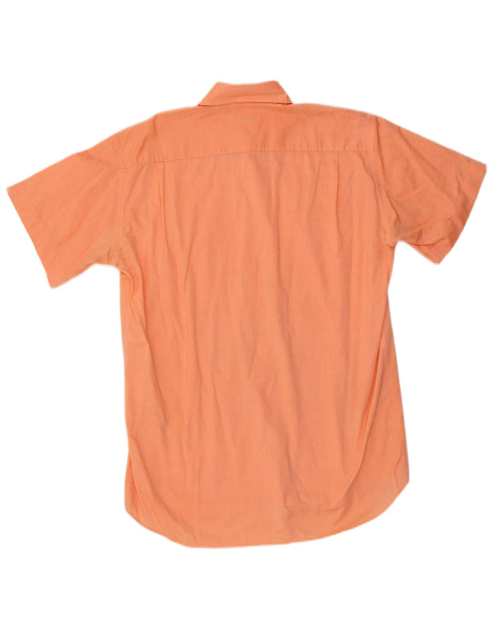 Coveri Kortærmet Herreskjorte Størrelse 39 15 1/2 Medium Orange