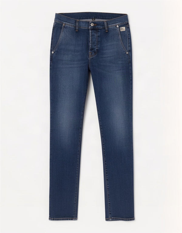 Roy Rogers Slim Jeans til mænd W33 L31 Marineblå bomuld