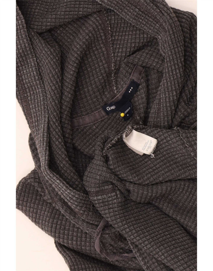 Gap Herre Hooded Top Langærmet Stor Grå Bomuld
