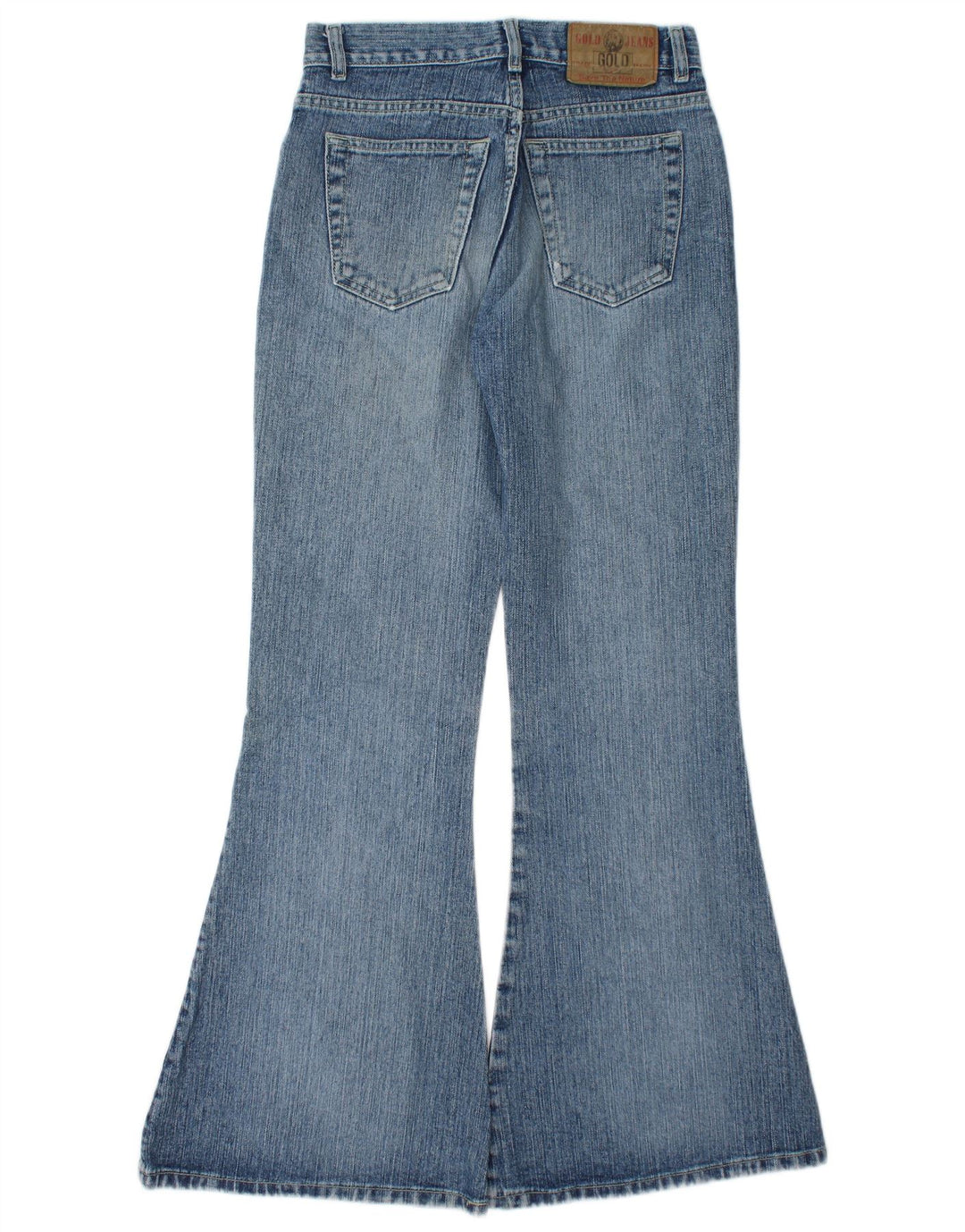 Vintage Dame Flared Jeans IT 40 Small W27 L31 Blå