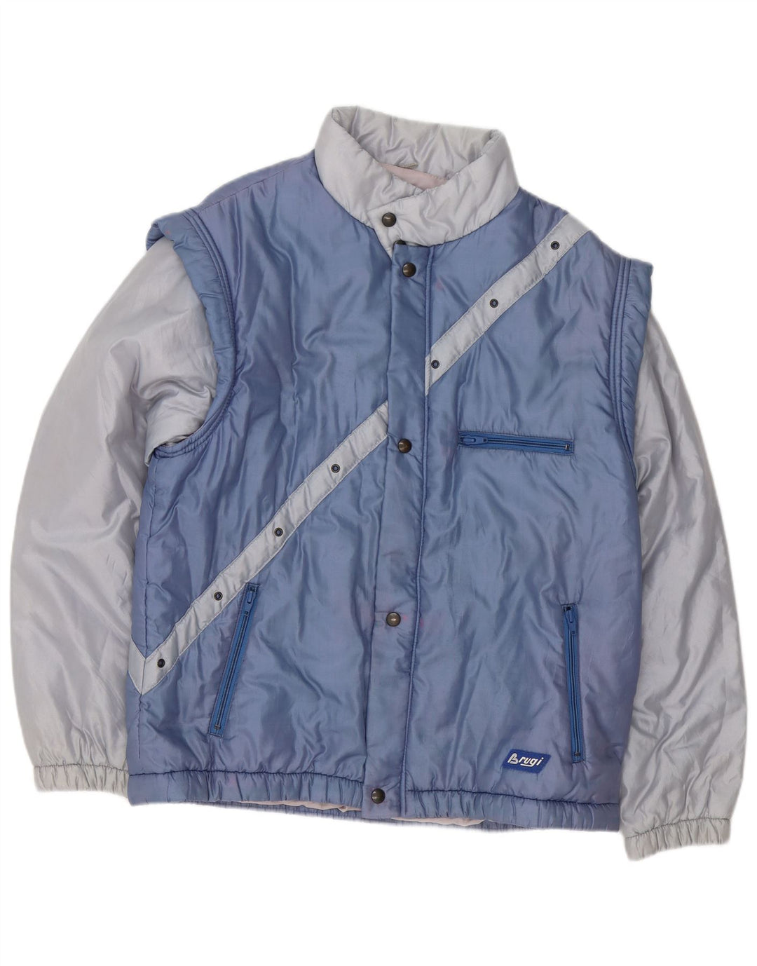 Brugi Herre Windbreaker Jacket IT 52 XL Blå Colourblock Polyester