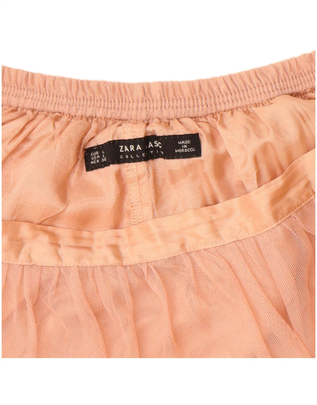ZARA kvinders højtaljede Tutu-nederdel Large W30 Pink