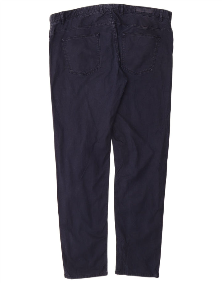 MASSIMO DUTTI Herre Slim Fit Casual Bukser EU 48 XL W38 L32 Marineblå