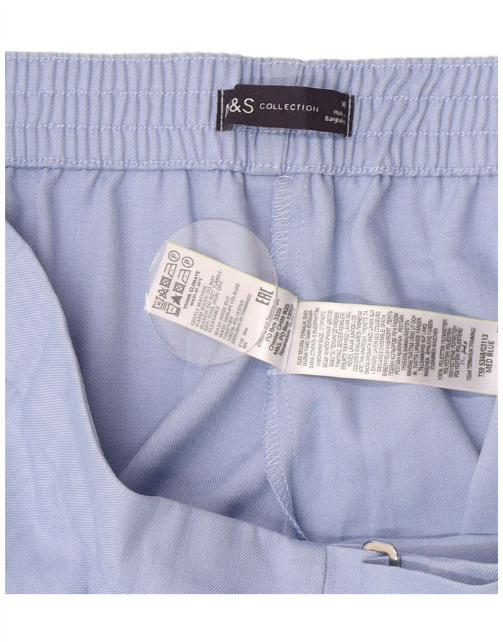 Marks & Spencer Regular Fit Bukser til kvinder UK 16 Large W34 L28 Blå