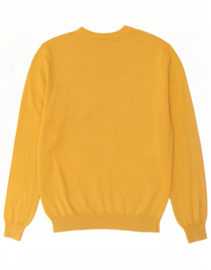 Marks & Spencer Herre V-hals sweater Medium Gul Bomuld