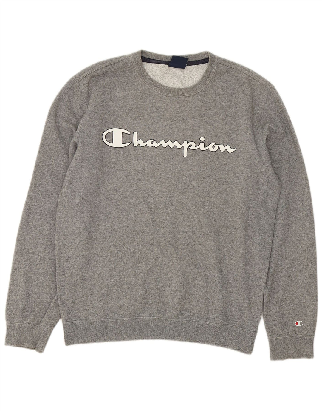 Champion Herre grafisk sweatshirt Jumper lille grå flækket bomuld