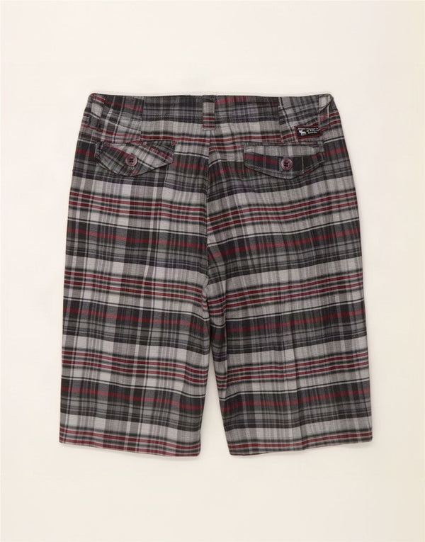 Abercrombie & Fitch Mens Chino Shorts Large W34 Multicoloured Check Cotton