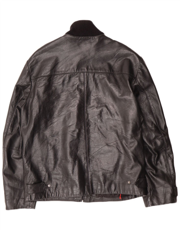 CONBIPEL Herre Læderjakke IT 54 XL Sort Læder