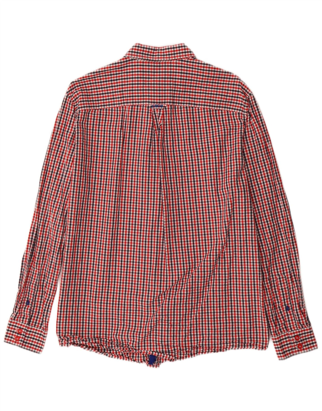 Crew Clothing Herre Classic Fit Shirt Large Red Gingham Cotton