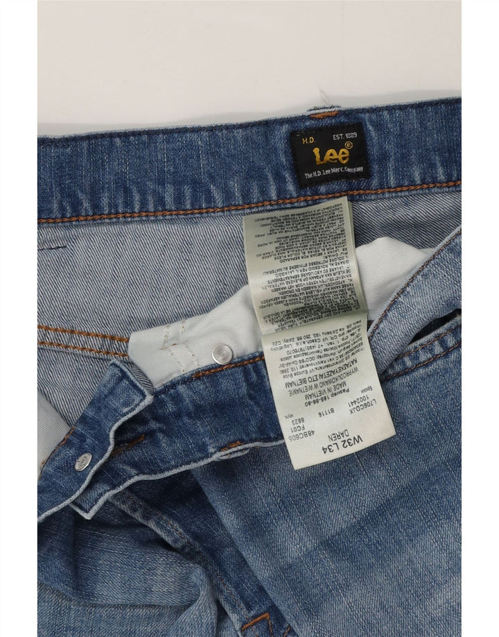 Lee Mens Daren Straight Jeans W32 L34 Blå Bomuld