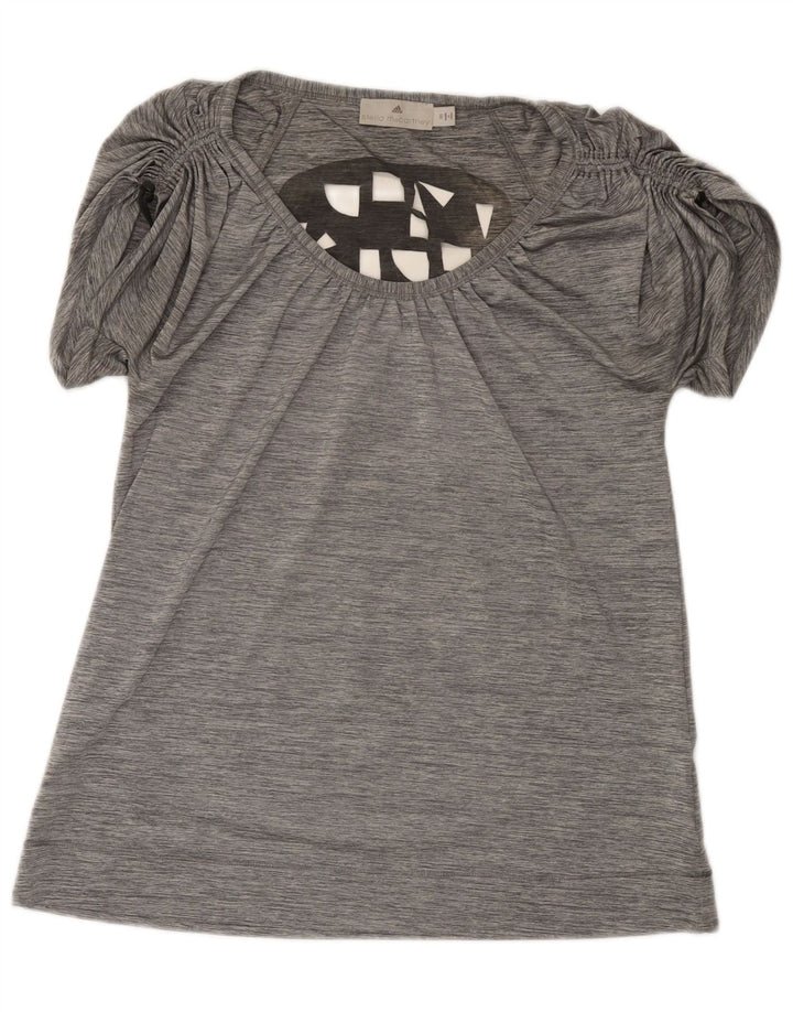 Adidas Dame Stella McCartney Grafisk Tunika Top EU 36 Lille Grå Polyester