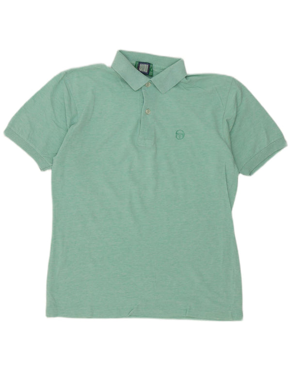 Sergio Tacchini Herre poloshirt Medium Grøn Flecked Bomuld