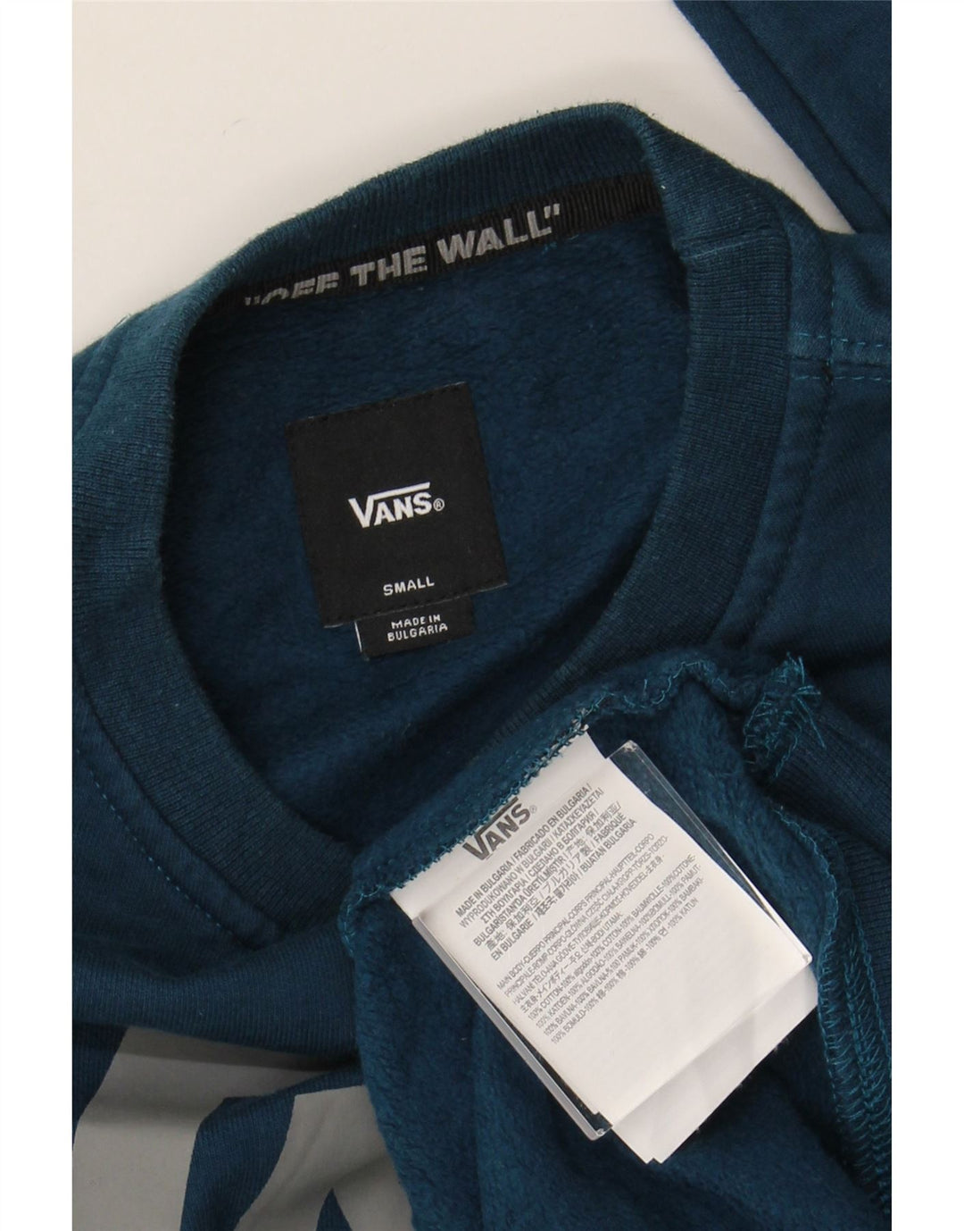 VANS Grafisk sweatshirt til mænd, lille blå bomuld