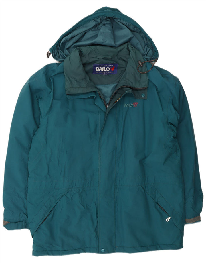 Bailo Herre Hooded Windbreaker Coat UK 44 2XL Blå Polyamid