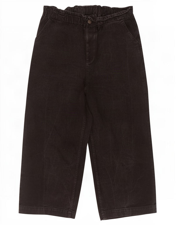 Lucy & Yak Kvinder Højtaljede Brede Ben Jeans UK 16 Large W36 L26 Sort