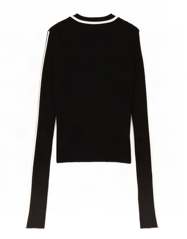 Zara Womens Crop Top Langærmet UK 8 Small Black Viscose