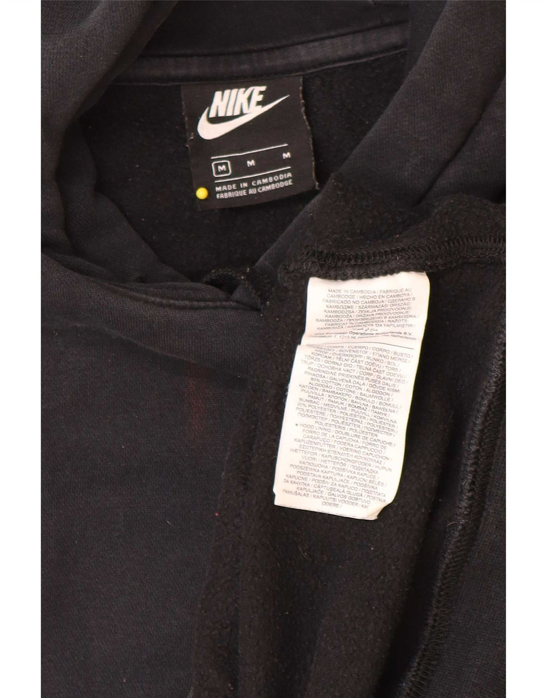 Nike Herre hættetrøje Jumper Medium Sort Bomuld