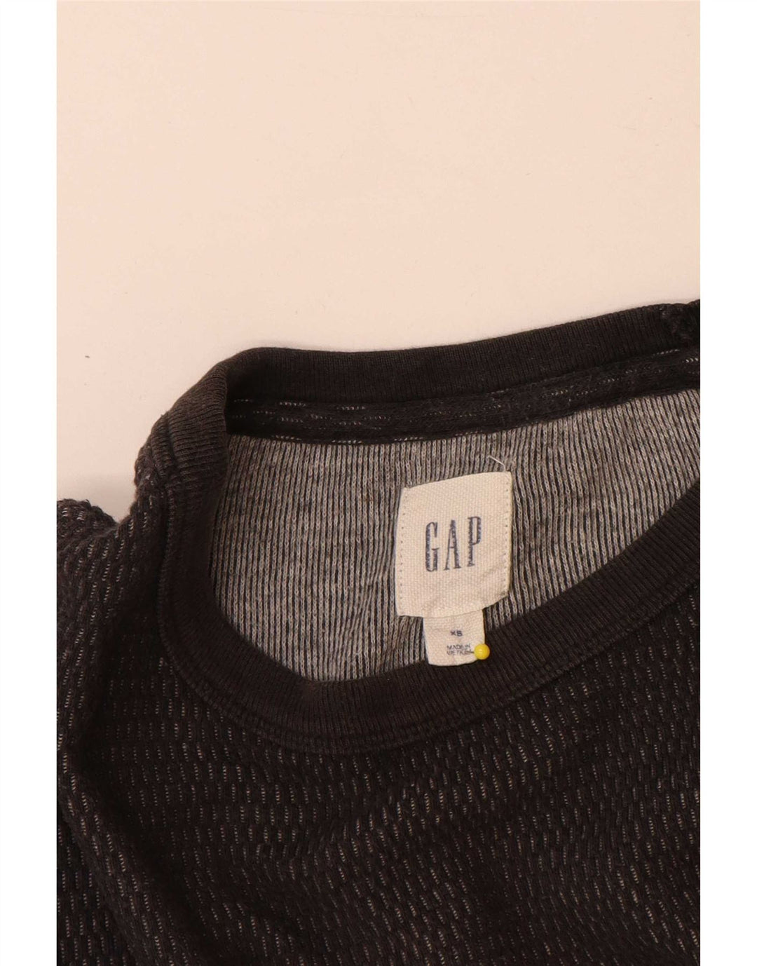 Gap Herre Loose Fit Top Langærmet XS Grå Bomuld