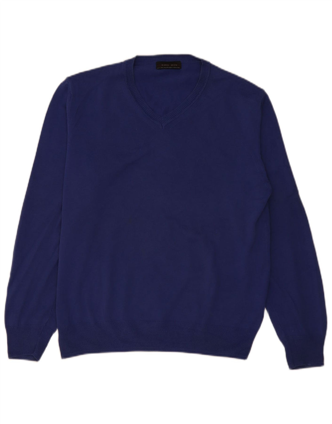 Zara Herre V-hals sweater Stor Blå