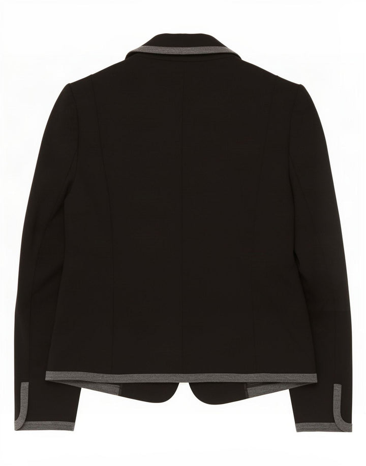 Marks & Spencer Dame 1 Knap Blazer Jakke UK 16 Stor Sort Viscose