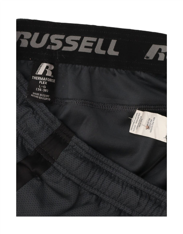 RUSSELL ATHLETIC Træningsdragt bukser til mænd Large Grå Colourblock Polyester