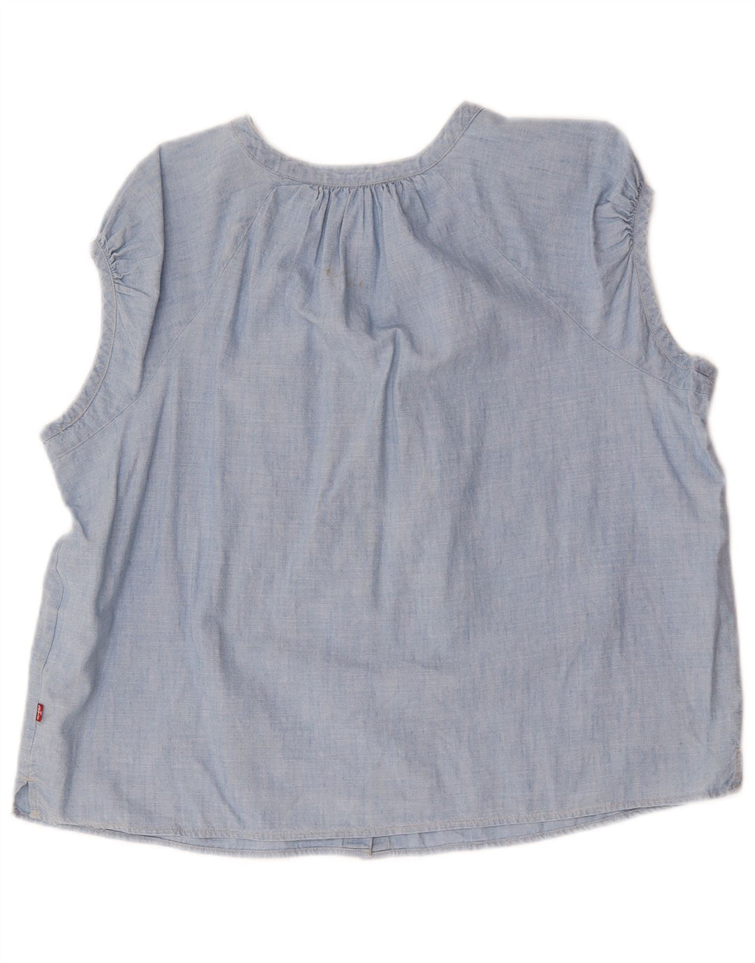 Levi's Dame Oversized skjortebluse UK 16 Large Blue Cotton