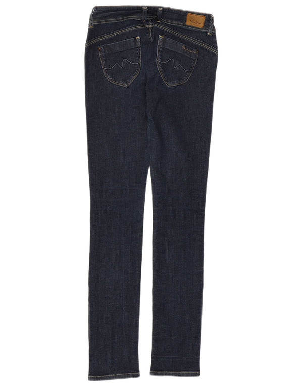 PEPE Jeans Dame Slim Jeans W28 L32 Blå Bomuld