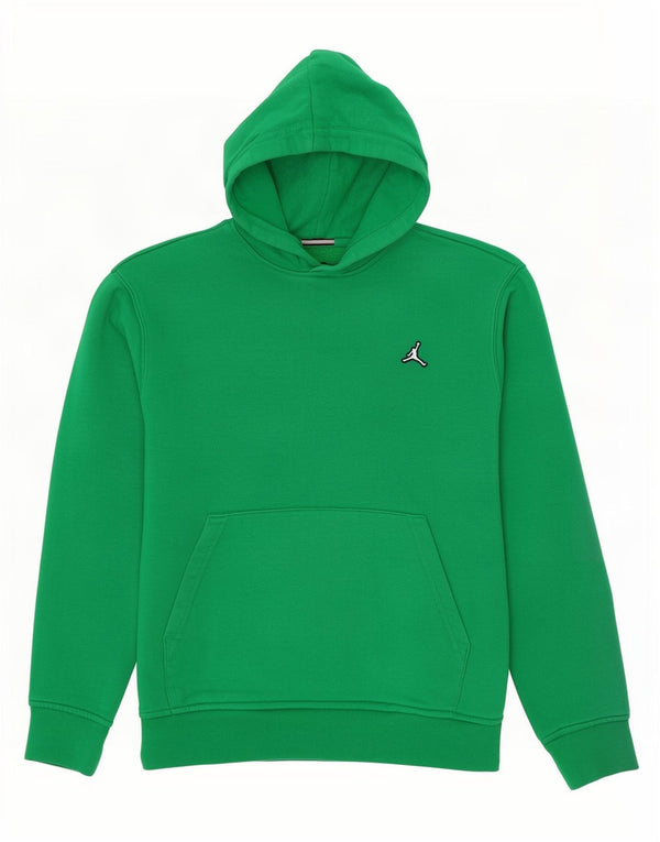 Jordan Mens Hoodie Jumper Medium Green Cotton