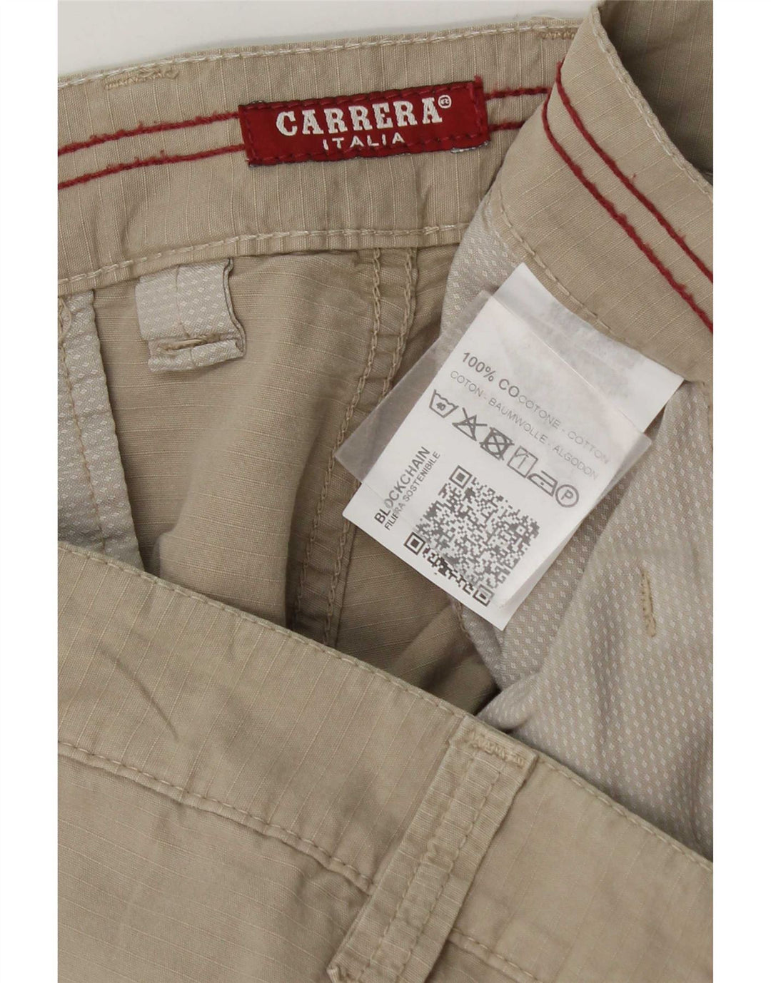 Carrera Herre Cargo Shorts W38 XL Beige Bomuld
