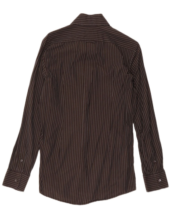 Dolce & Gabbana Herreskjorte Størrelse 40 15 1/2 Medium Sort Nålestribe