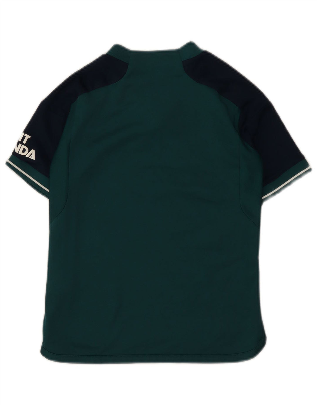 ADIDAS Boys Fly Emirates Grafisk T-Shirt Top 9-10 år Grøn Colourblock