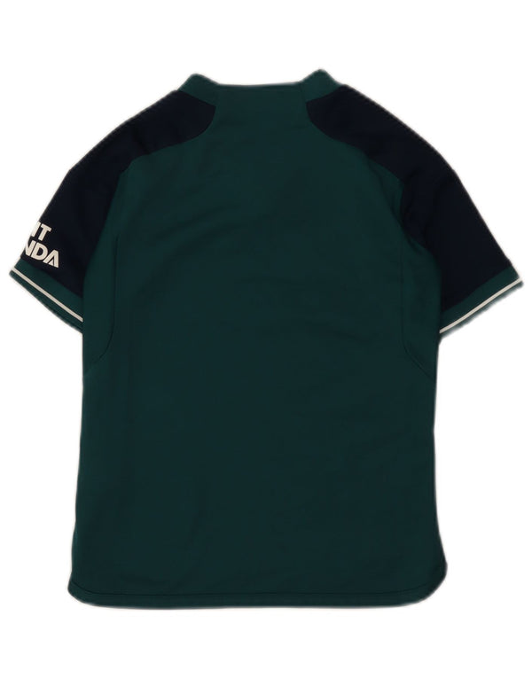 ADIDAS Boys Fly Emirates Grafisk T-Shirt Top 9-10 år Grøn Colourblock