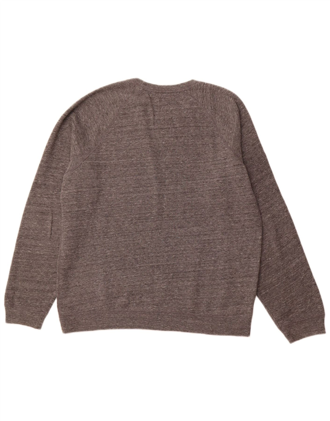 JACK WILLS Herre grafisk rund hals sweater XL Grå Flecked Bomuld